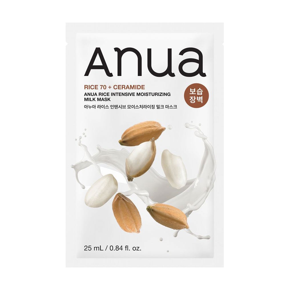 Інтенсивно зволожувальна тканинна маска для обличчя Anua Rice Intensive Moisturizing Milk Mask, 25 мл